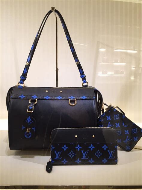 louis vuitton bag fabric monogram blue|louis vuitton multicolor collection.